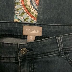 Chico’s size 2 dark jeans